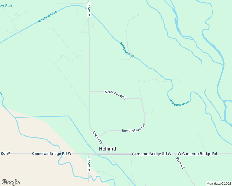 map of restaurants, bars, coffee shops, grocery stores, and more near Waterfowl Way in Gallatin County