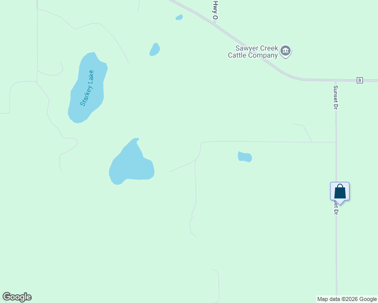 map of restaurants, bars, coffee shops, grocery stores, and more near W8773 Pond View Drive in Shell Lake