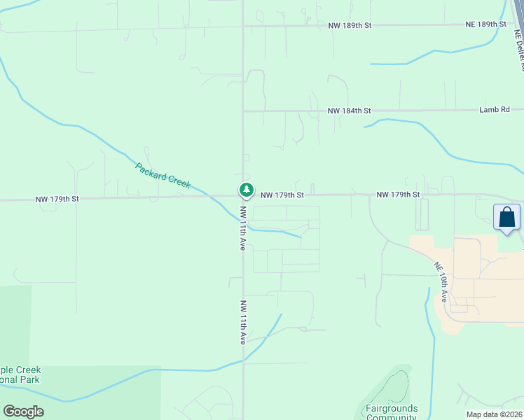 map of restaurants, bars, coffee shops, grocery stores, and more near 1015 Northwest 178th Way in Clark County