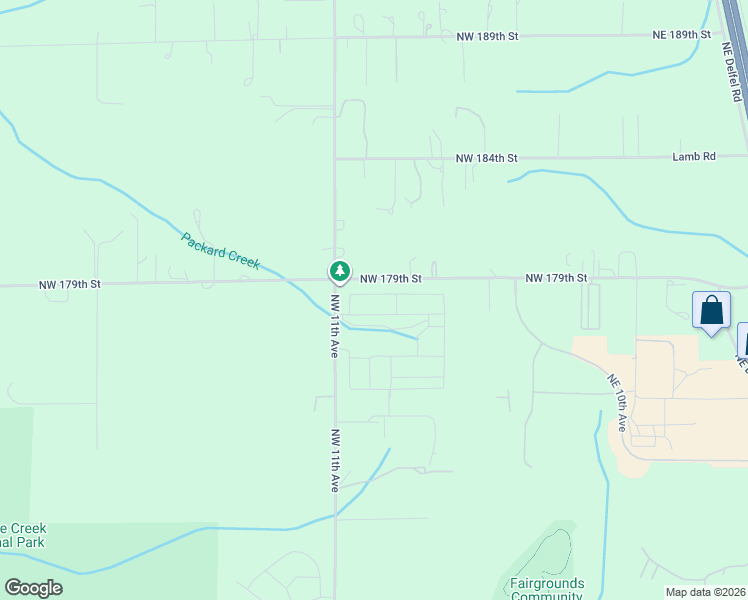 map of restaurants, bars, coffee shops, grocery stores, and more near 937 Northwest 178th Way in Clark County