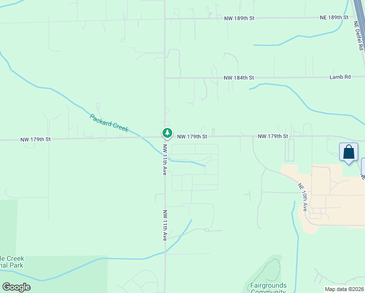 map of restaurants, bars, coffee shops, grocery stores, and more near 941 Northwest 178th Way in Clark County