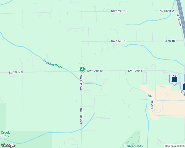 map of restaurants, bars, coffee shops, grocery stores, and more near 807-1099 NW 179th St in Ridgefield