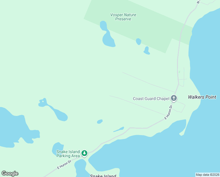 map of restaurants, bars, coffee shops, grocery stores, and more near 1225 Erie Street in Mackinac County