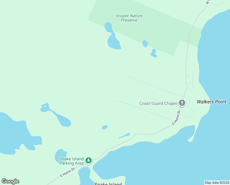 map of restaurants, bars, coffee shops, grocery stores, and more near 1225 Erie Street in Mackinac County