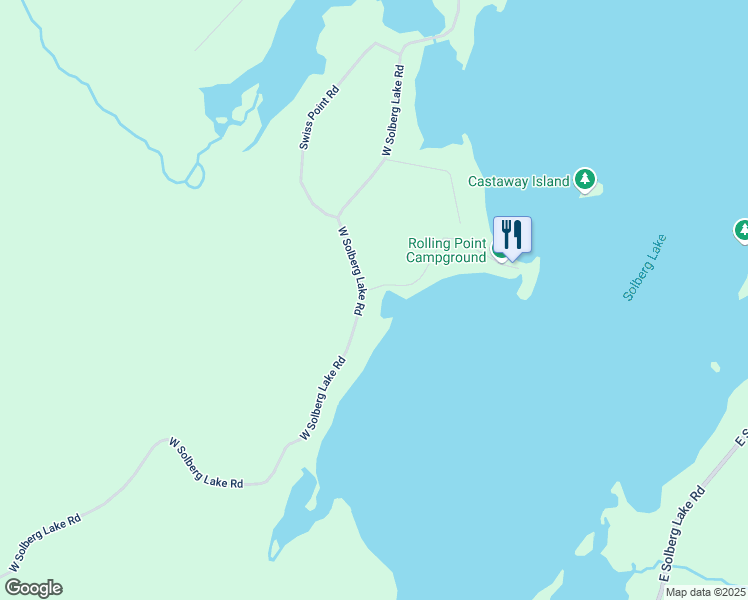 map of restaurants, bars, coffee shops, grocery stores, and more near W6717 Point Lane in Phillips
