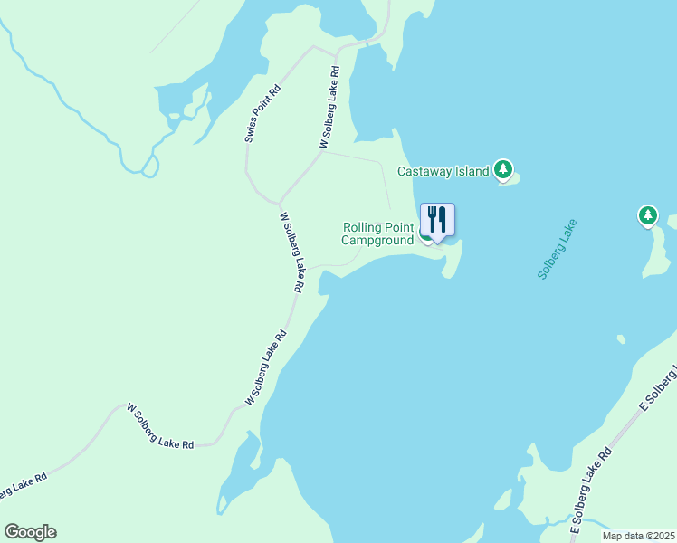 map of restaurants, bars, coffee shops, grocery stores, and more near W6717 Point Lane in Phillips
