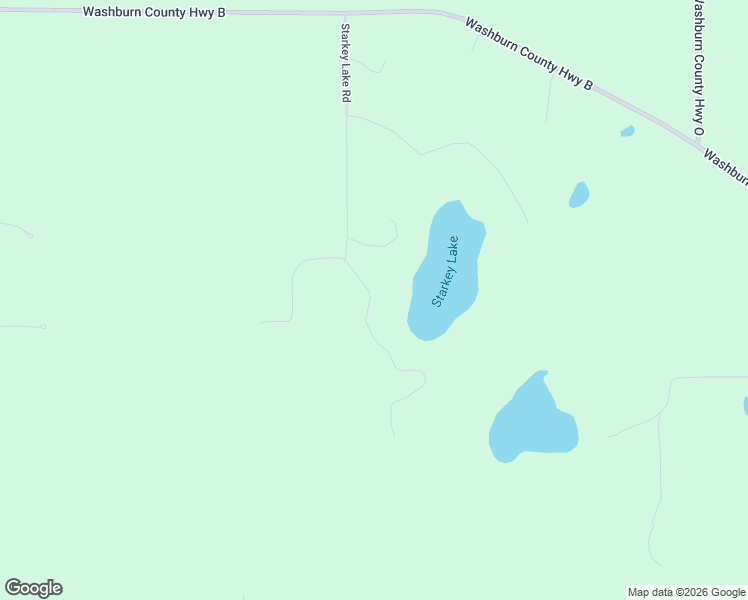 map of restaurants, bars, coffee shops, grocery stores, and more near N3260 Starkey Lake Road in Shell Lake