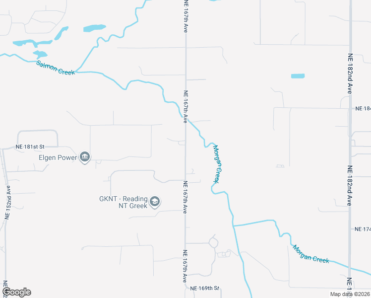 map of restaurants, bars, coffee shops, grocery stores, and more near Northeast 167th Avenue in Brush Prairie