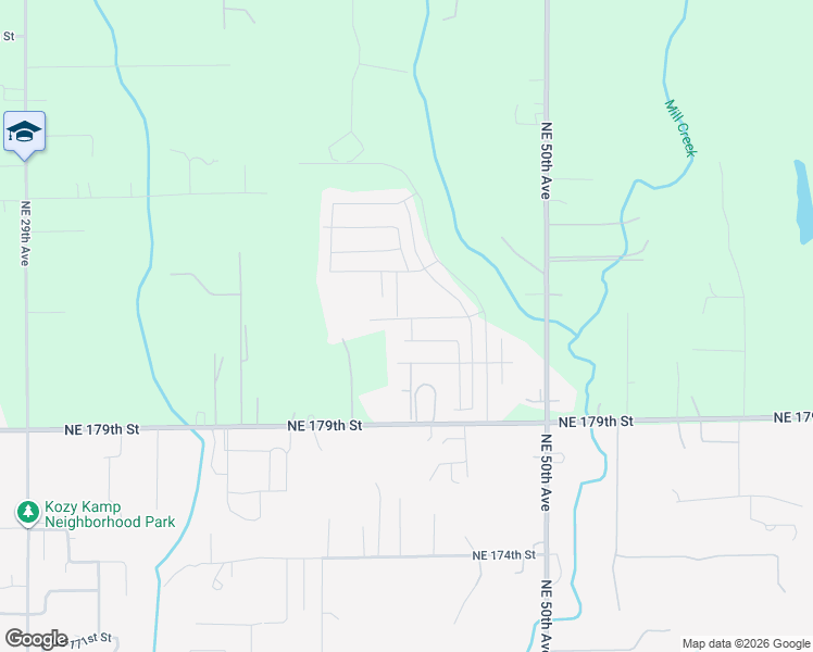 map of restaurants, bars, coffee shops, grocery stores, and more near 4327 Northeast 183rd Street in Vancouver