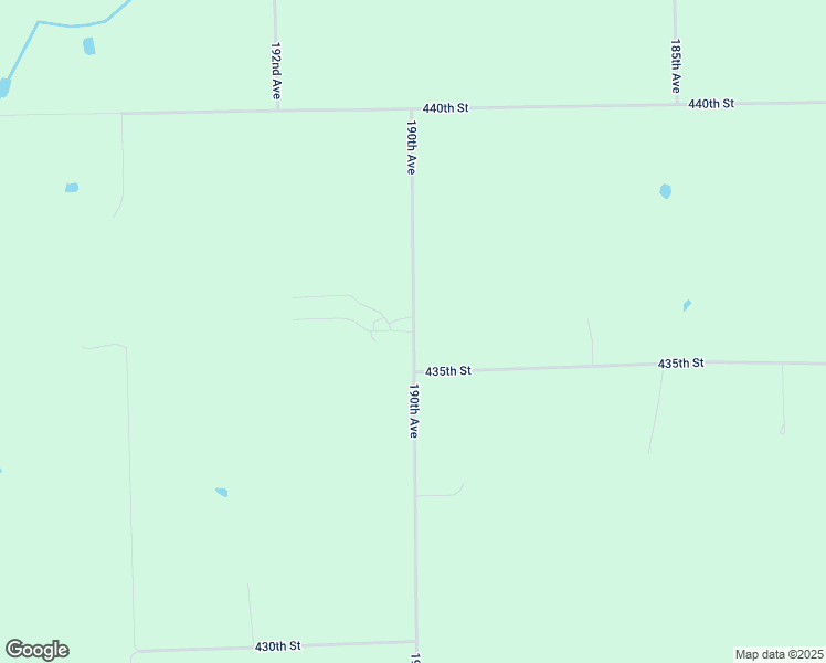 map of restaurants, bars, coffee shops, grocery stores, and more near 43599 190th Avenue in Holdingford