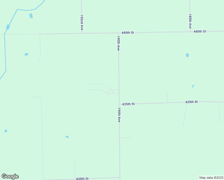 map of restaurants, bars, coffee shops, grocery stores, and more near 43599 190th Avenue in Holdingford