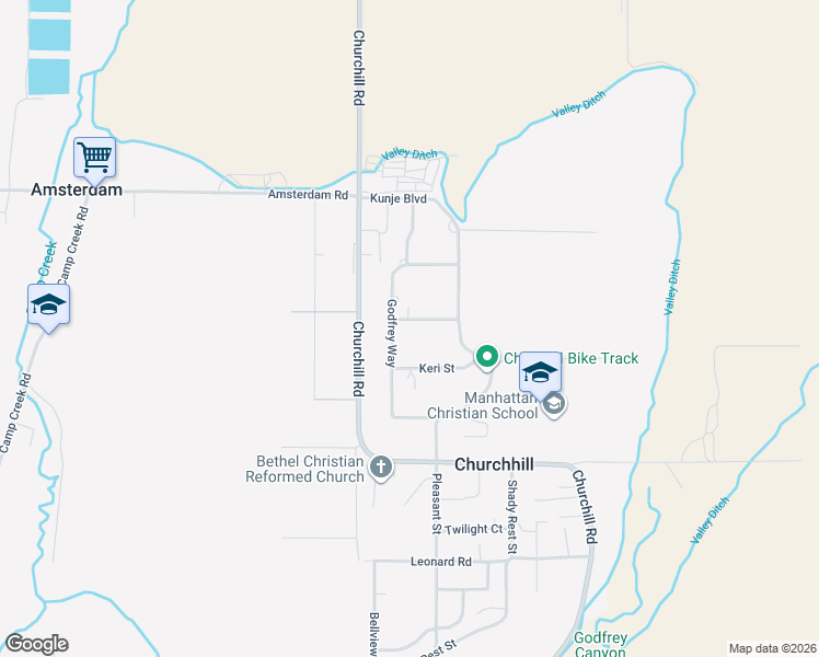 map of restaurants, bars, coffee shops, grocery stores, and more near 96 Fairhaven Street in Manhattan