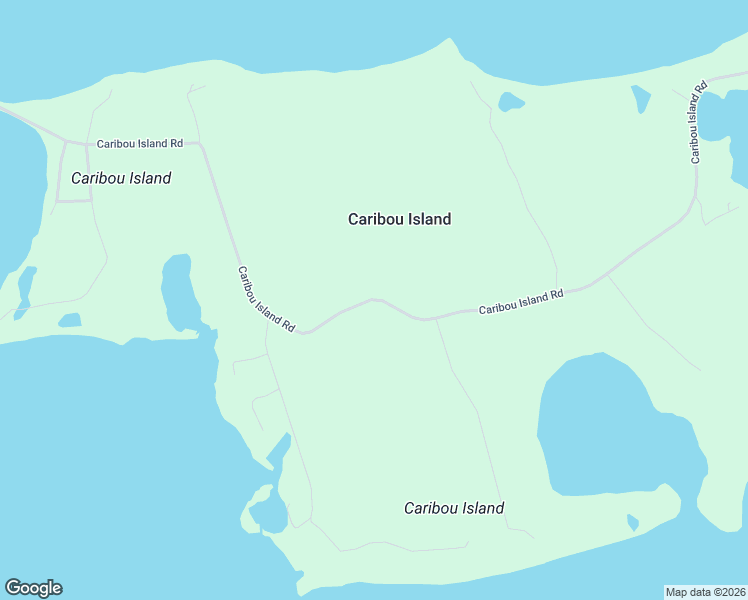 map of restaurants, bars, coffee shops, grocery stores, and more near Caribou Island Road in Caribou Island