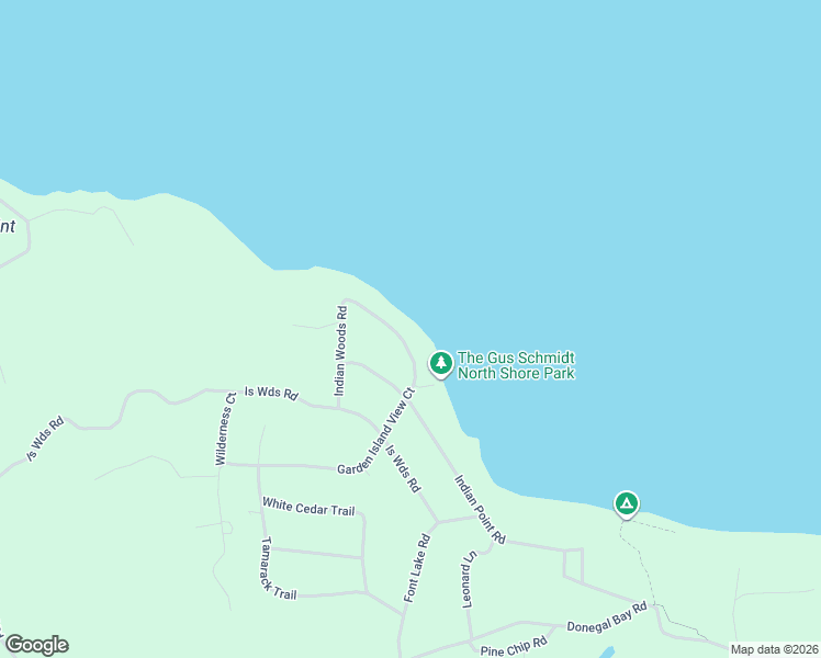 map of restaurants, bars, coffee shops, grocery stores, and more near Garden Island View Court in Charlevoix