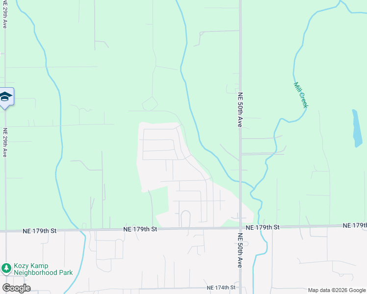 map of restaurants, bars, coffee shops, grocery stores, and more near 18604 Northeast 45th Avenue in Vancouver