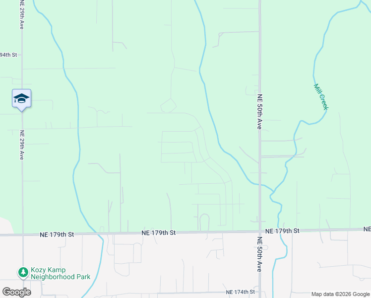 map of restaurants, bars, coffee shops, grocery stores, and more near 4302 Northeast 186th Street in Clark County