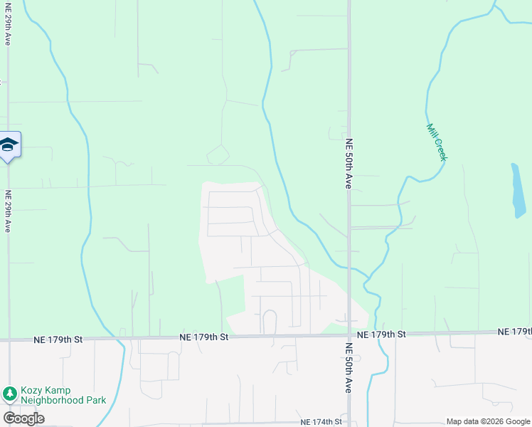 map of restaurants, bars, coffee shops, grocery stores, and more near 18610 Northeast 45th Avenue in Vancouver