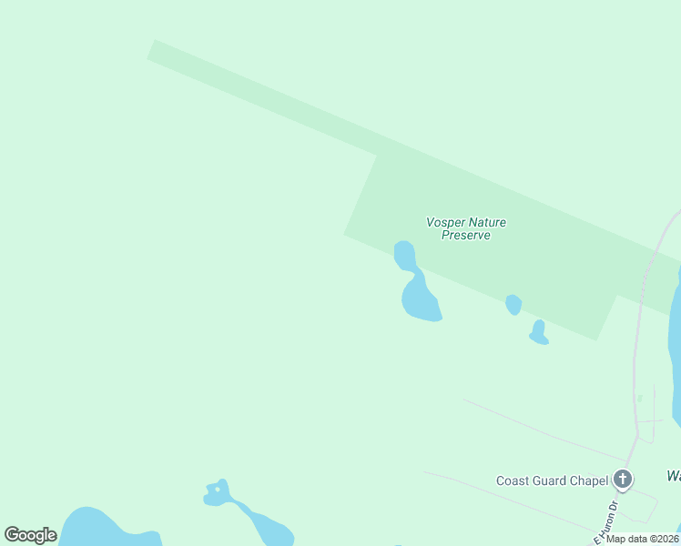 map of restaurants, bars, coffee shops, grocery stores, and more near 1136 Coast Guard Trail in Mackinac County