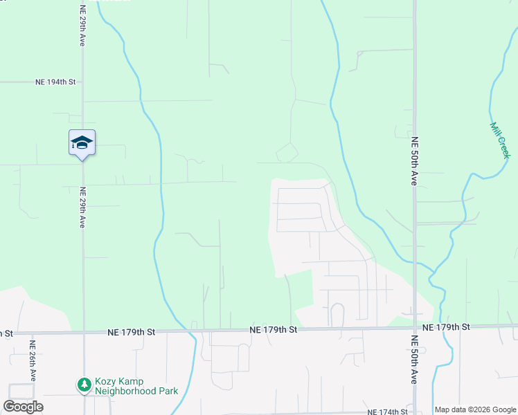 map of restaurants, bars, coffee shops, grocery stores, and more near 18608 Northeast 41st Avenue in Vancouver