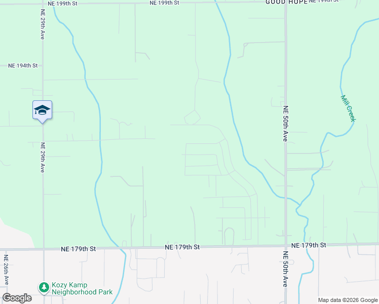 map of restaurants, bars, coffee shops, grocery stores, and more near 4102 Northeast 187th Street in Clark County