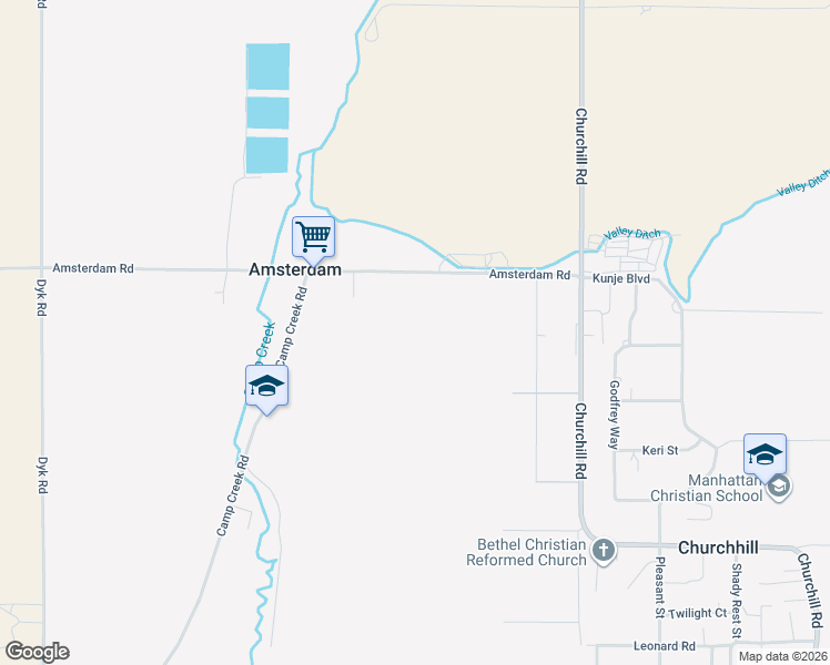 map of restaurants, bars, coffee shops, grocery stores, and more near 6560 Amsterdam Road in Manhattan
