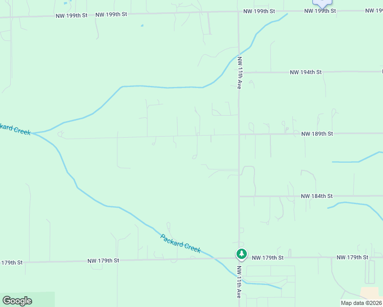 map of restaurants, bars, coffee shops, grocery stores, and more near 1407 Northwest 189th Street in Ridgefield