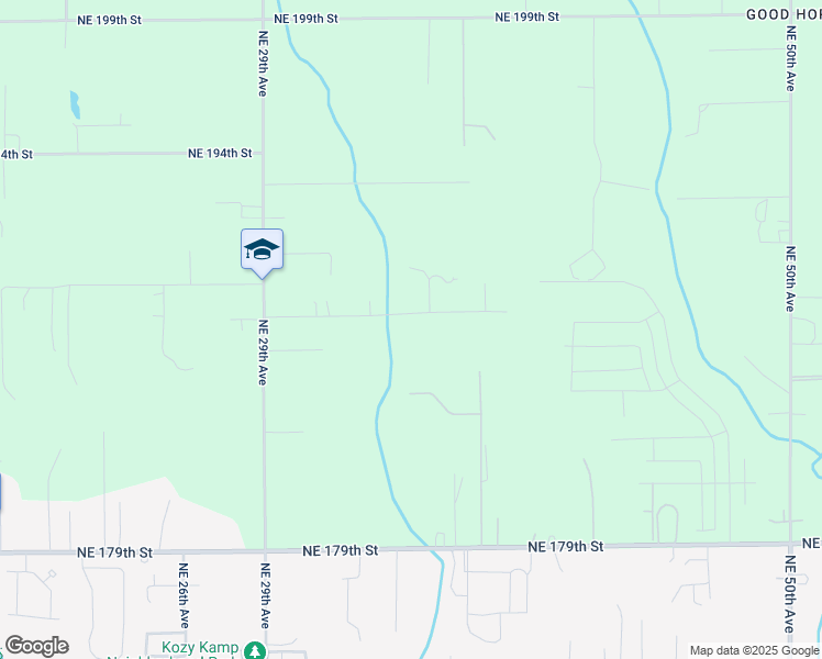 map of restaurants, bars, coffee shops, grocery stores, and more near 3415 Northeast 188th Street in Ridgefield