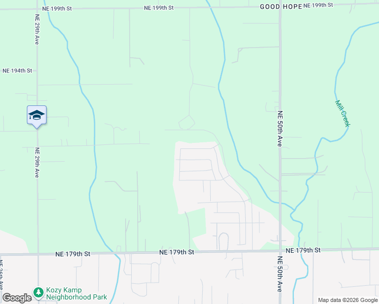 map of restaurants, bars, coffee shops, grocery stores, and more near 4113 Northeast 188th Street in Vancouver