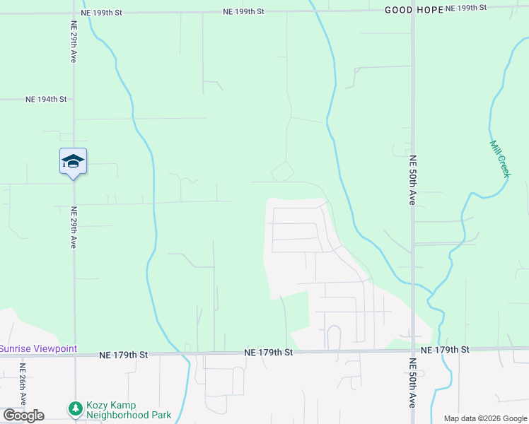 map of restaurants, bars, coffee shops, grocery stores, and more near 18709 Northeast 41st Avenue in Vancouver