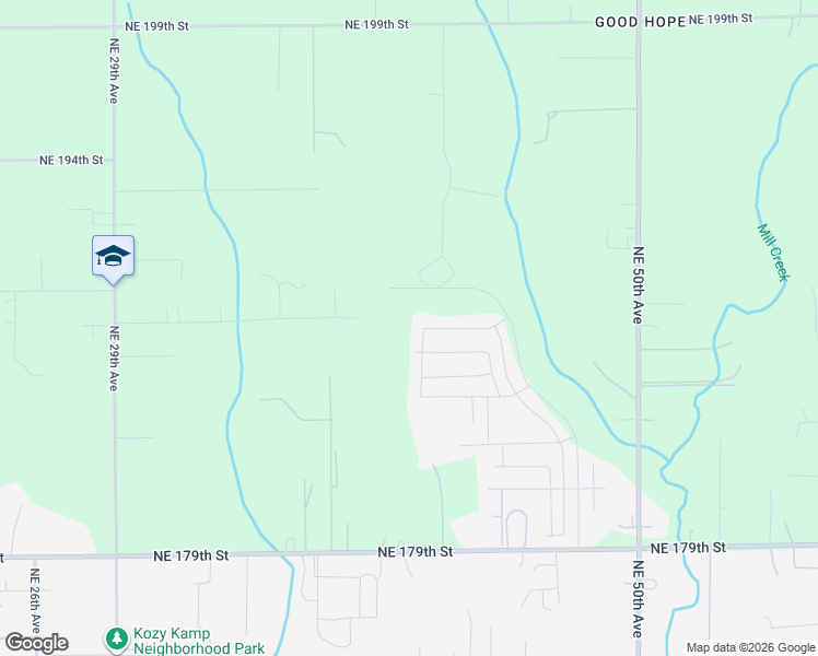 map of restaurants, bars, coffee shops, grocery stores, and more near 18713 Northeast 41st Avenue in Vancouver