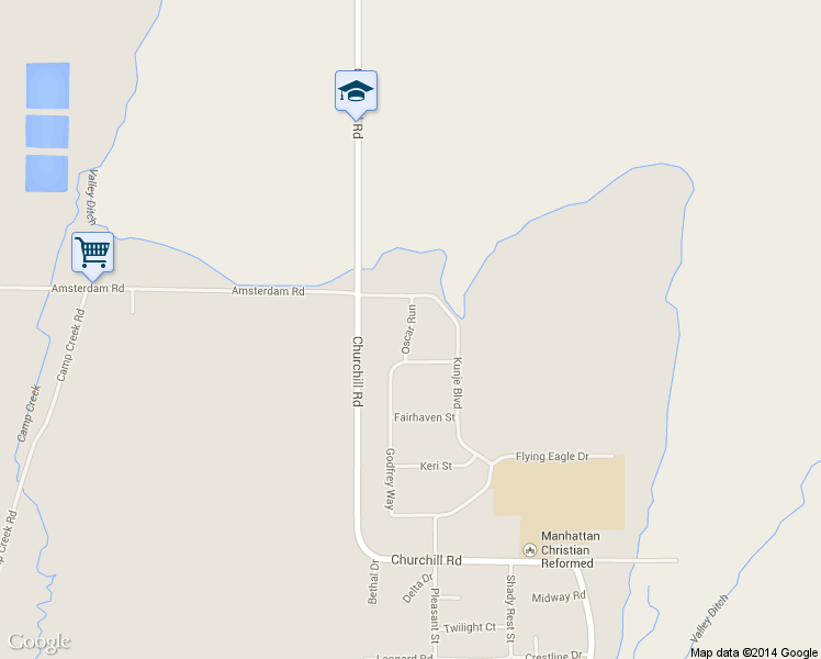 map of restaurants, bars, coffee shops, grocery stores, and more near Oscar Run in Manhattan