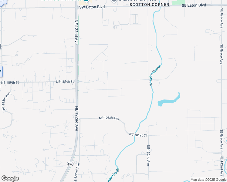 map of restaurants, bars, coffee shops, grocery stores, and more near 18717 Northeast 122nd Avenue in Battle Ground