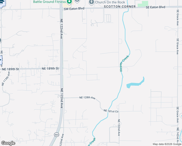 map of restaurants, bars, coffee shops, grocery stores, and more near 408 Southwest 31st Street in Battle Ground