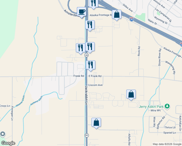 map of restaurants, bars, coffee shops, grocery stores, and more near 6062 Jackrabbit Lane in Belgrade