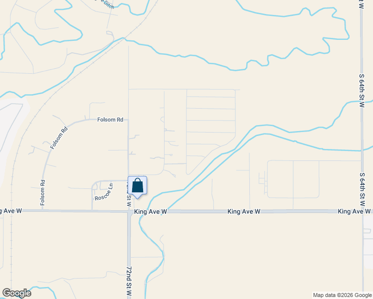map of restaurants, bars, coffee shops, grocery stores, and more near 529 Eggebrecht Lane in Billings