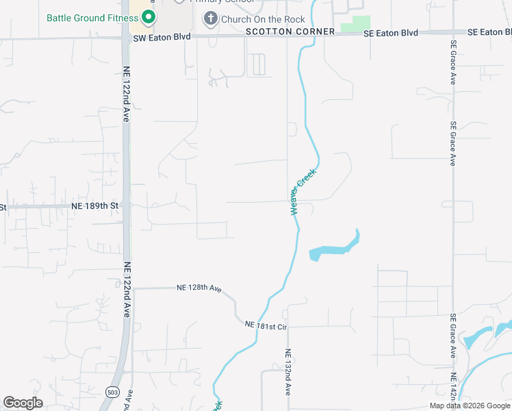 map of restaurants, bars, coffee shops, grocery stores, and more near 345 Northwest 30th Street in Battle Ground