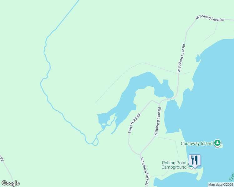 map of restaurants, bars, coffee shops, grocery stores, and more near W6829 Disappearing Creek Road in Phillips