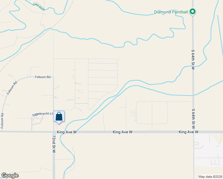 map of restaurants, bars, coffee shops, grocery stores, and more near 6821 King Avenue West in Billings