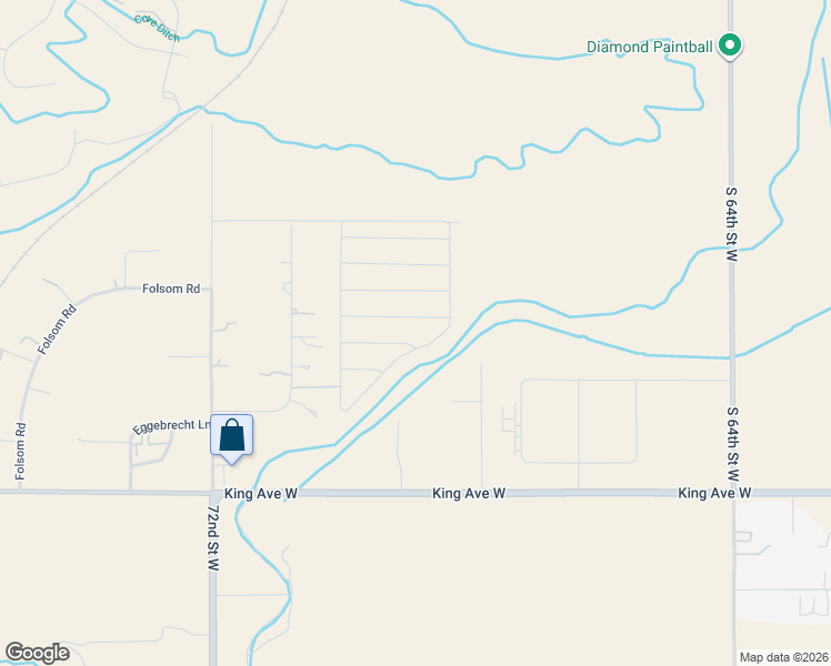 map of restaurants, bars, coffee shops, grocery stores, and more near 6821 King Avenue West in Billings