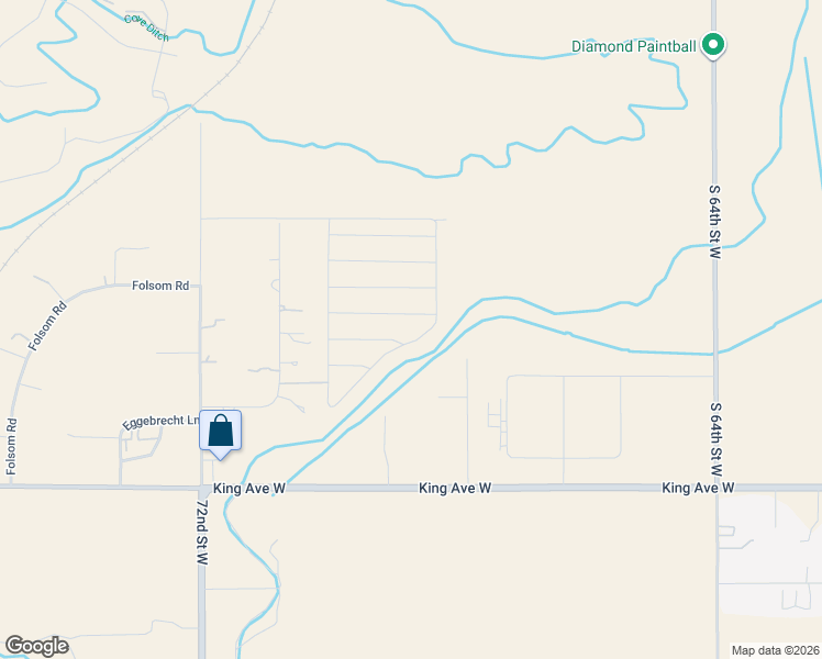 map of restaurants, bars, coffee shops, grocery stores, and more near 6821 King Avenue West in Billings