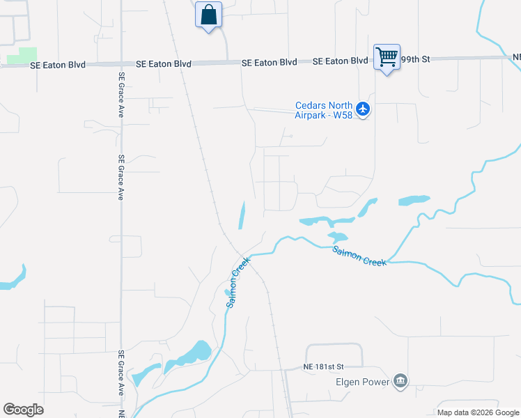 map of restaurants, bars, coffee shops, grocery stores, and more near 2812 Southeast 18th Avenue in Battle Ground