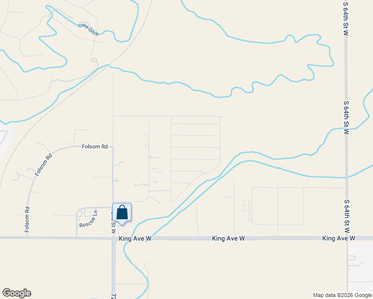 map of restaurants, bars, coffee shops, grocery stores, and more near 505 Eggebrecht Lane in Billings