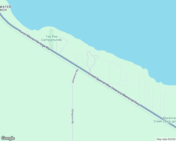 map of restaurants, bars, coffee shops, grocery stores, and more near 10747-10801 U.S. 23 in Mackinaw City