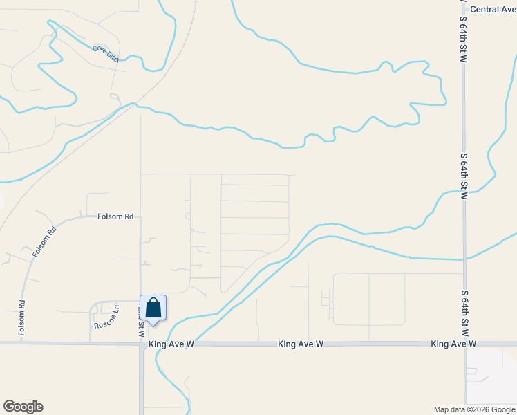 map of restaurants, bars, coffee shops, grocery stores, and more near 505 Eggebrecht Lane in Billings