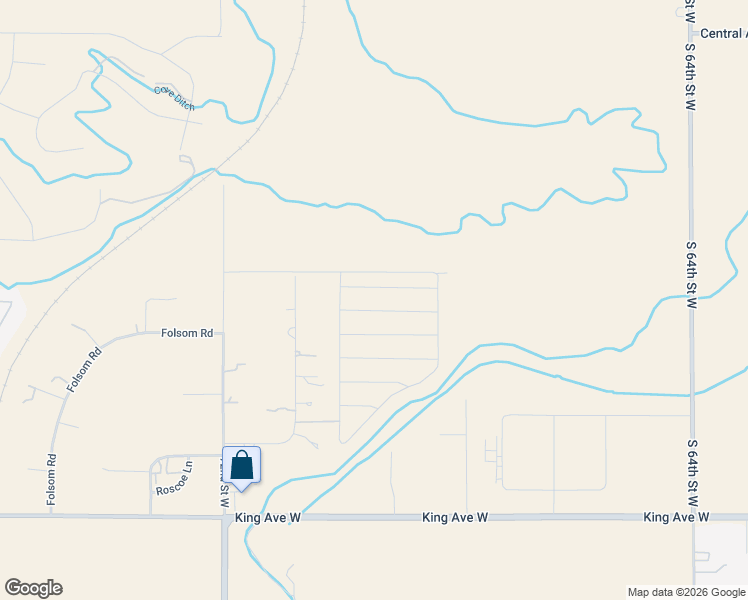 map of restaurants, bars, coffee shops, grocery stores, and more near 7024 Monad Road in Billings