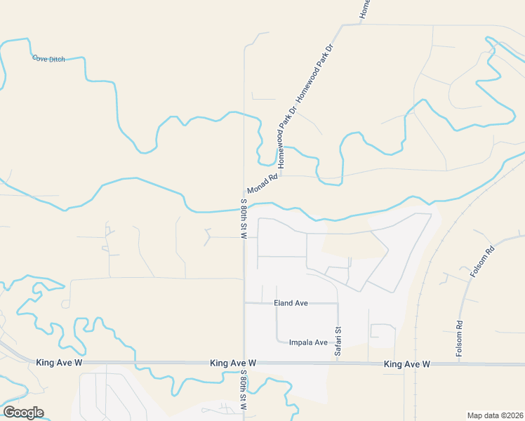 map of restaurants, bars, coffee shops, grocery stores, and more near 7955 North Leopard Avenue in Billings