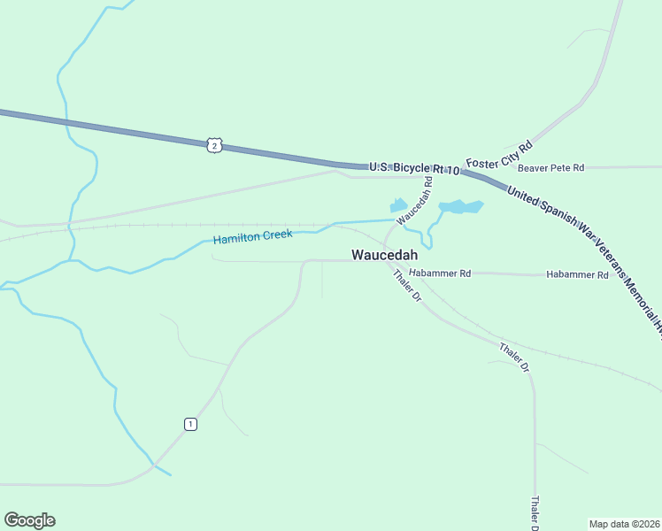map of restaurants, bars, coffee shops, grocery stores, and more near Waucedah Road in Vulcan