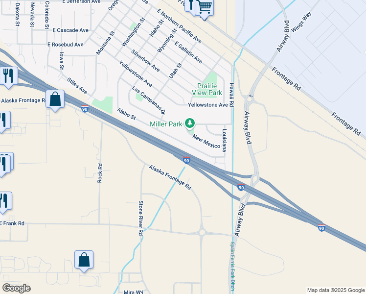 map of restaurants, bars, coffee shops, grocery stores, and more near 908 New Mexico in Belgrade