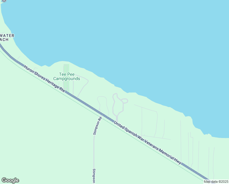 map of restaurants, bars, coffee shops, grocery stores, and more near 20629 Northern Lights Ln in Mackinaw City
