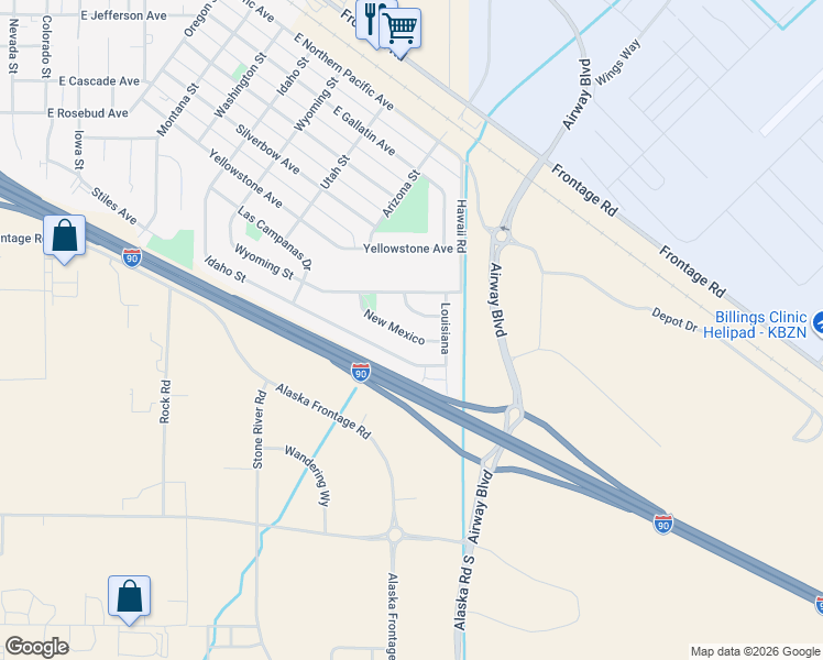 map of restaurants, bars, coffee shops, grocery stores, and more near 919 New Mexico in Belgrade